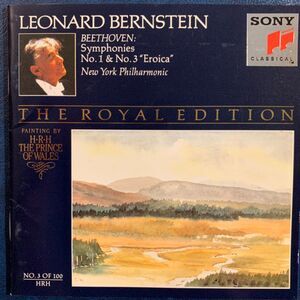 NEW! Beethoven: Symphonies 1 & 3 Eroica Leonard Bernstein Royal Edition #3 CD